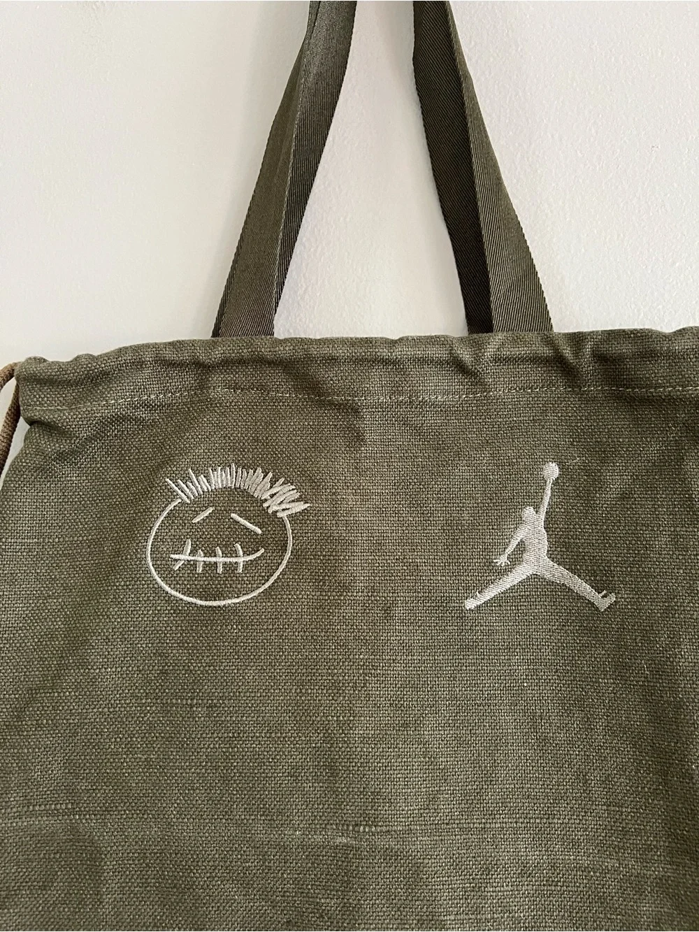 Travis Scott Jumpman Cactus Jack Nike Jordan Shoe Dust Tote Bag Only Green *Hole